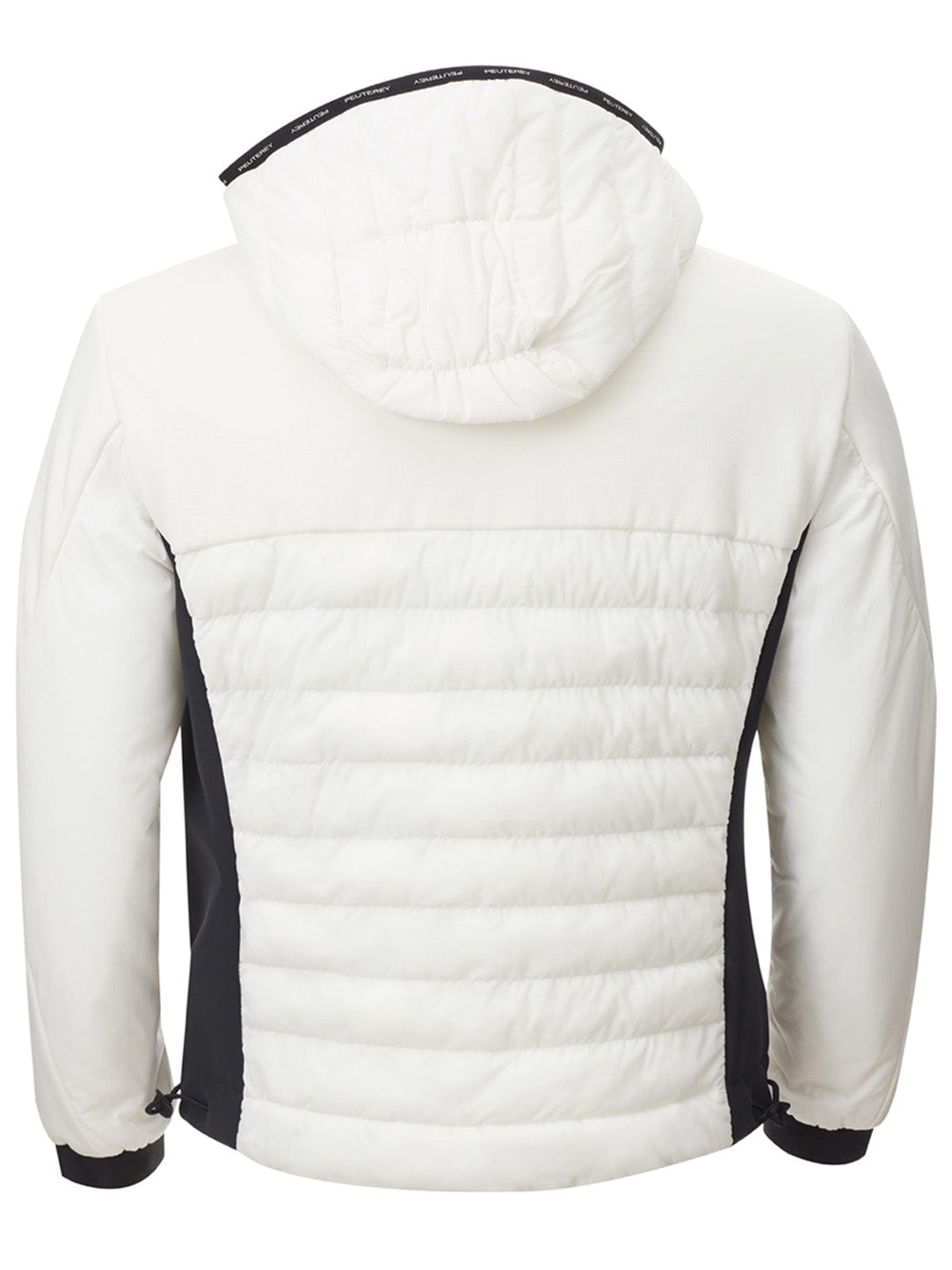 Elegant White Quilted Slim Fit Jacket