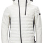 Elegant White Quilted Slim Fit Jacket