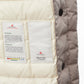 Elegant Quilted Mid-Length Beige Jacket with Fur