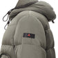 Chic Green Quilted Parka with Visor Hood