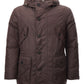 Elegant Chocolate Quilted Mid-Length Jacket
