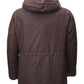 Elegant Chocolate Quilted Mid-Length Jacket