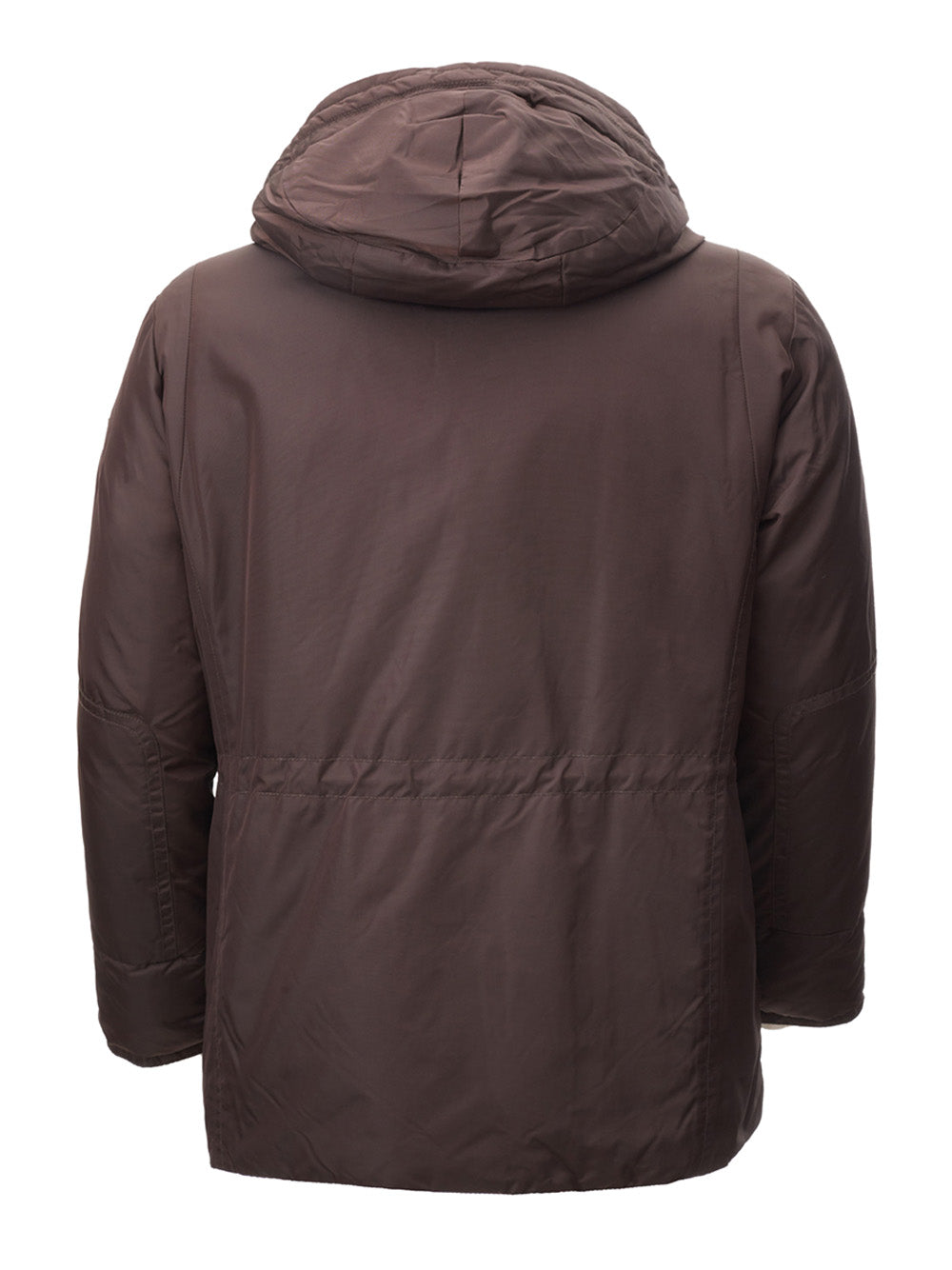 Elegant Chocolate Quilted Mid-Length Jacket