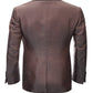 Elegant Bronze Silk Smoking Jacket
