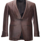 Elegant Bronze Silk Smoking Jacket