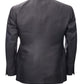 Elegant Black Silk Smoking Jacket