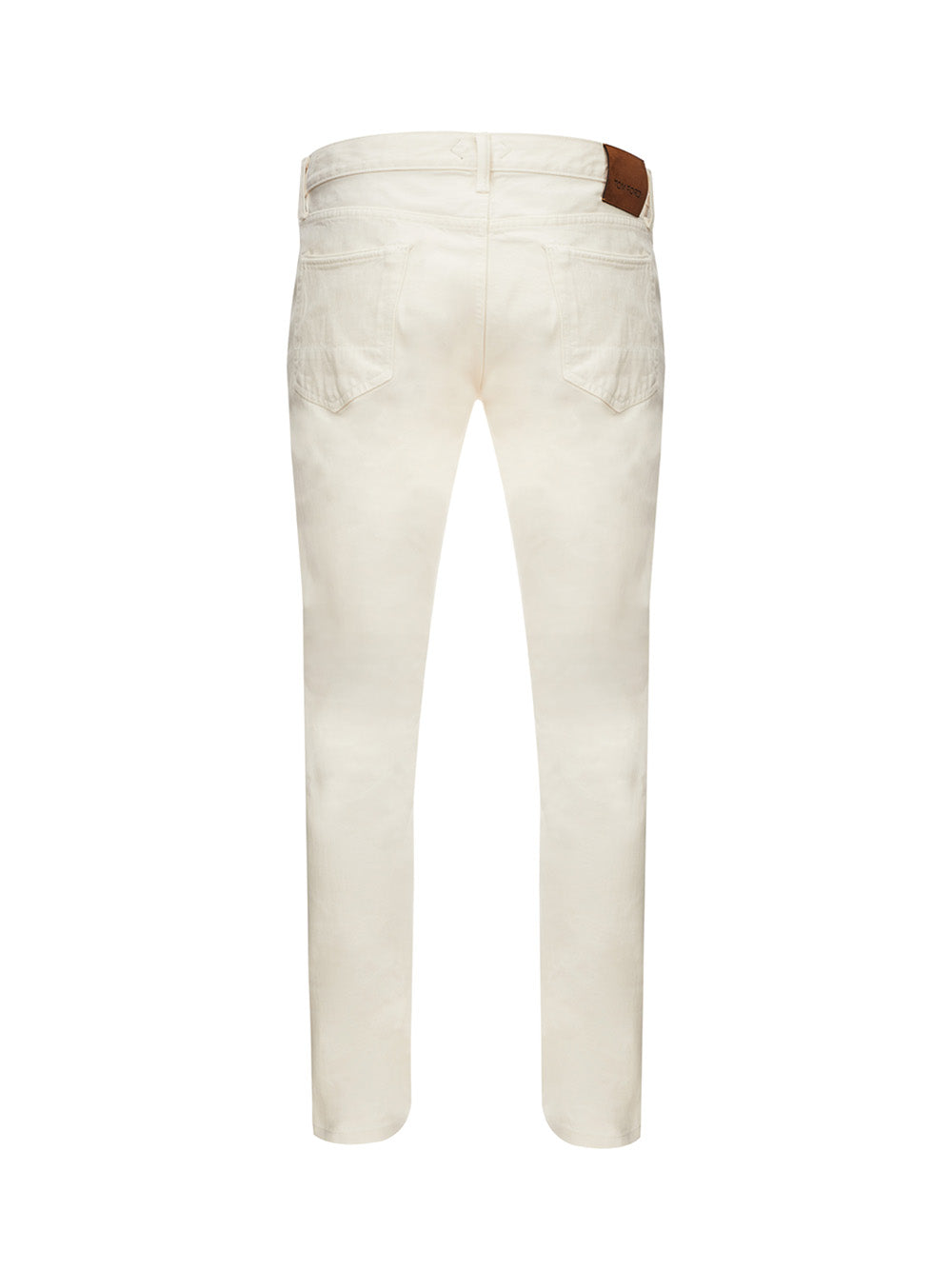 Elegant White Slim Fit Denim - Timeless Sophistication