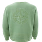 Emerald Compass Embroidery Cotton Sweatshirt