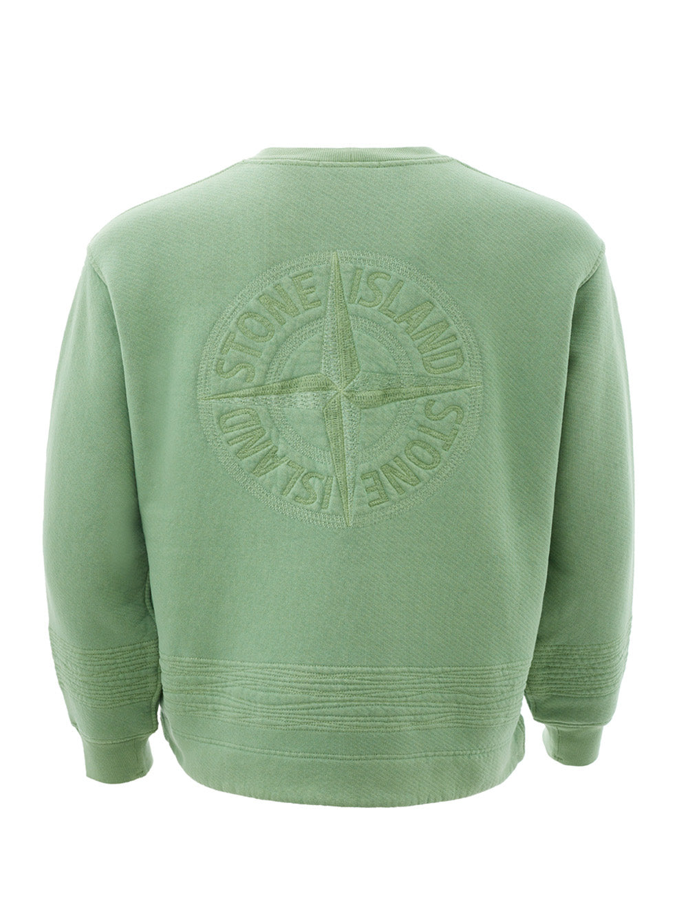 Emerald Compass Embroidery Cotton Sweatshirt