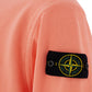 Chic Peach Cotton Sweatshirt with Iconic Patch