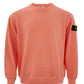 Chic Peach Cotton Sweatshirt with Iconic Patch