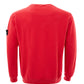 Chic Red Cotton Sweatshirt with Classic Patch Logo