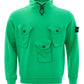 Elegant Green Cotton Jumper with Iconic Patch