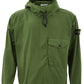 Elegant Green Cotton Hooded Overshirt