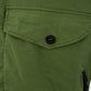 Elegant Green Cotton Hooded Overshirt