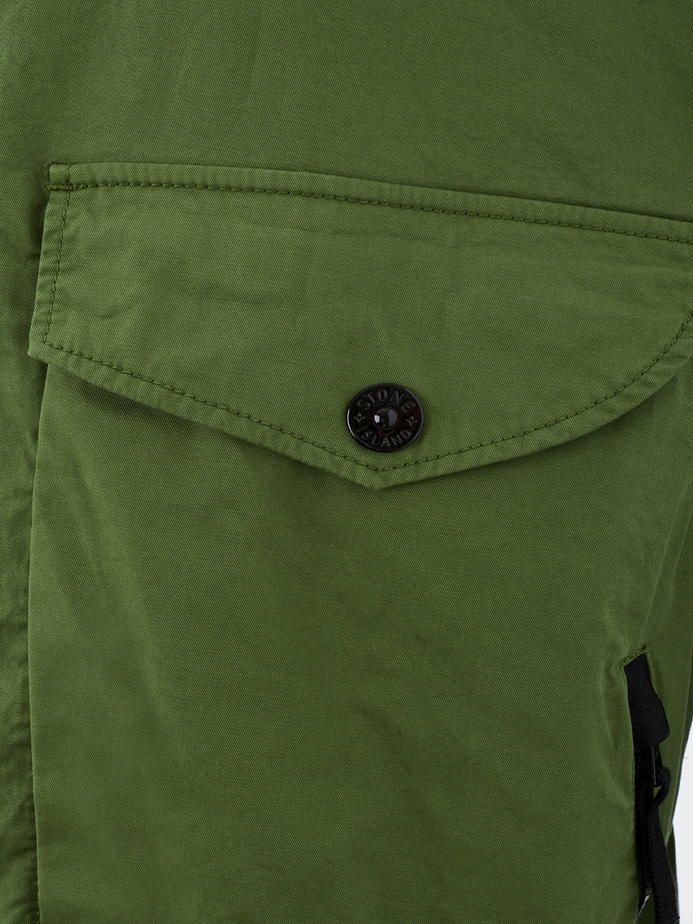 Elegant Green Cotton Hooded Overshirt