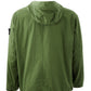 Elegant Green Cotton Hooded Overshirt