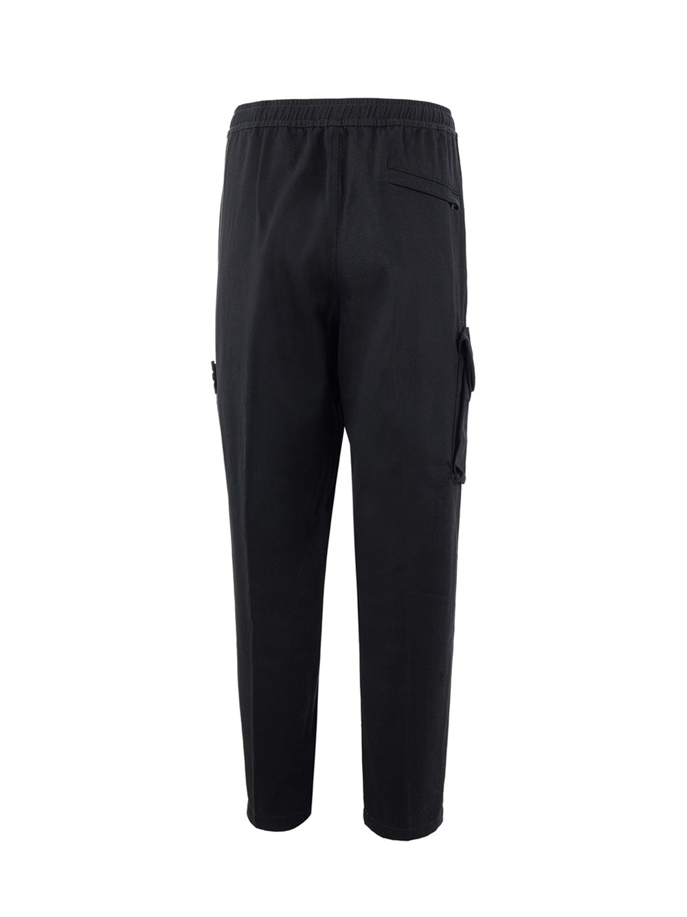 Elegant Combat Black Trousers with Patch Logo