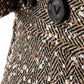 Elegant Brown Knitted Trousers