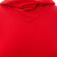 Elegant Red Cashmere Hooded Jumper