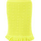 Radiant Yellow Fringed Pencil Skirt