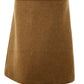 Elegant Coconut Brown Pencil Skirt