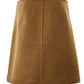 Elegant Coconut Brown Pencil Skirt