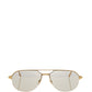 Elegant Gold-Tone Pilot Sunglasses
