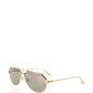 Elegant Gold-Tone Pilot Sunglasses
