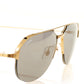 Elegant Gold-Tone Pilot Sunglasses