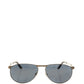 Elegant Silver-Tone Pilot Sunglasses