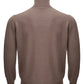 Elegant Dove Grey Turtleneck Wool Blend Sweater