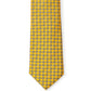 Elegant Yellow Silk Designer Tie