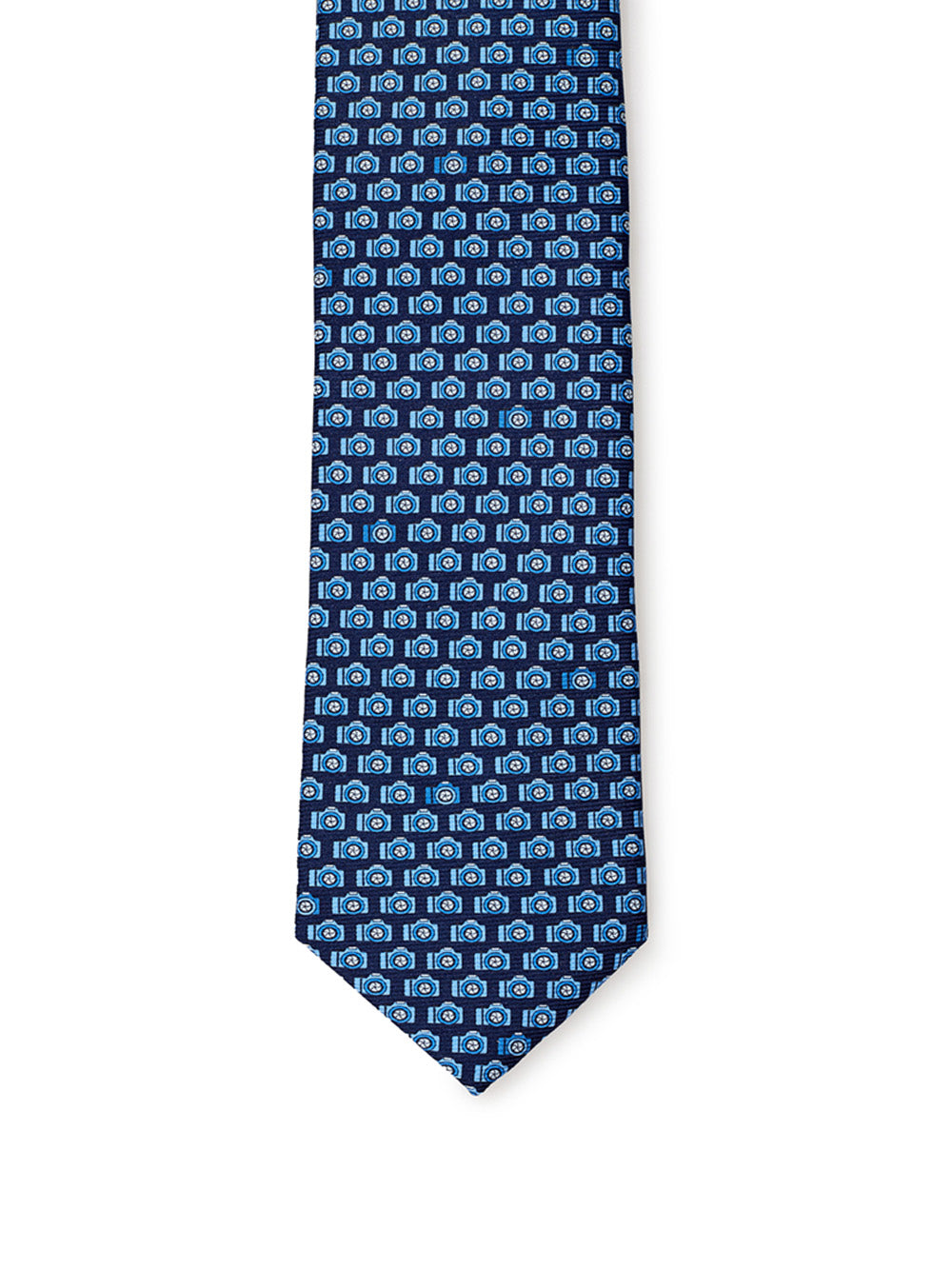 Elegant Blue Silk Men's Tie