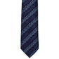 Elegant Blue Silk Regimental Tie