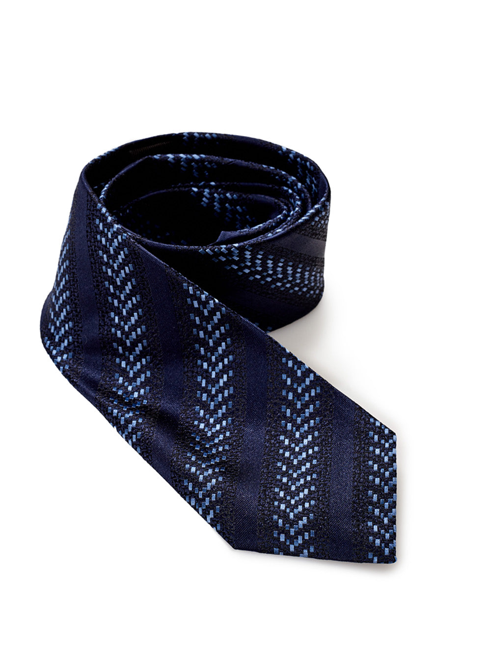 Elegant Blue Silk Regimental Tie