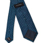 Elegant Floral Silk Tie in Oil Blue