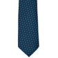 Elegant Floral Silk Tie in Oil Blue