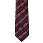 Bordeaux Silk Oblique Contrast Tie