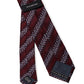 Bordeaux Silk Oblique Contrast Tie