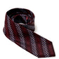 Bordeaux Silk Oblique Contrast Tie
