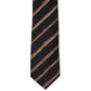 Elegant Black and Gold Silk Tie for Men