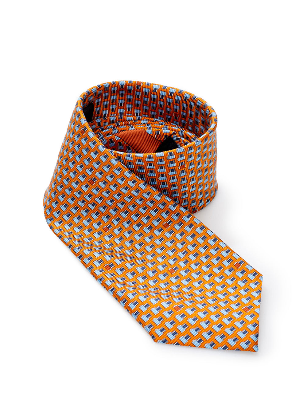 Elegant Silk Gentlemen's Tie in Vibrant Orange