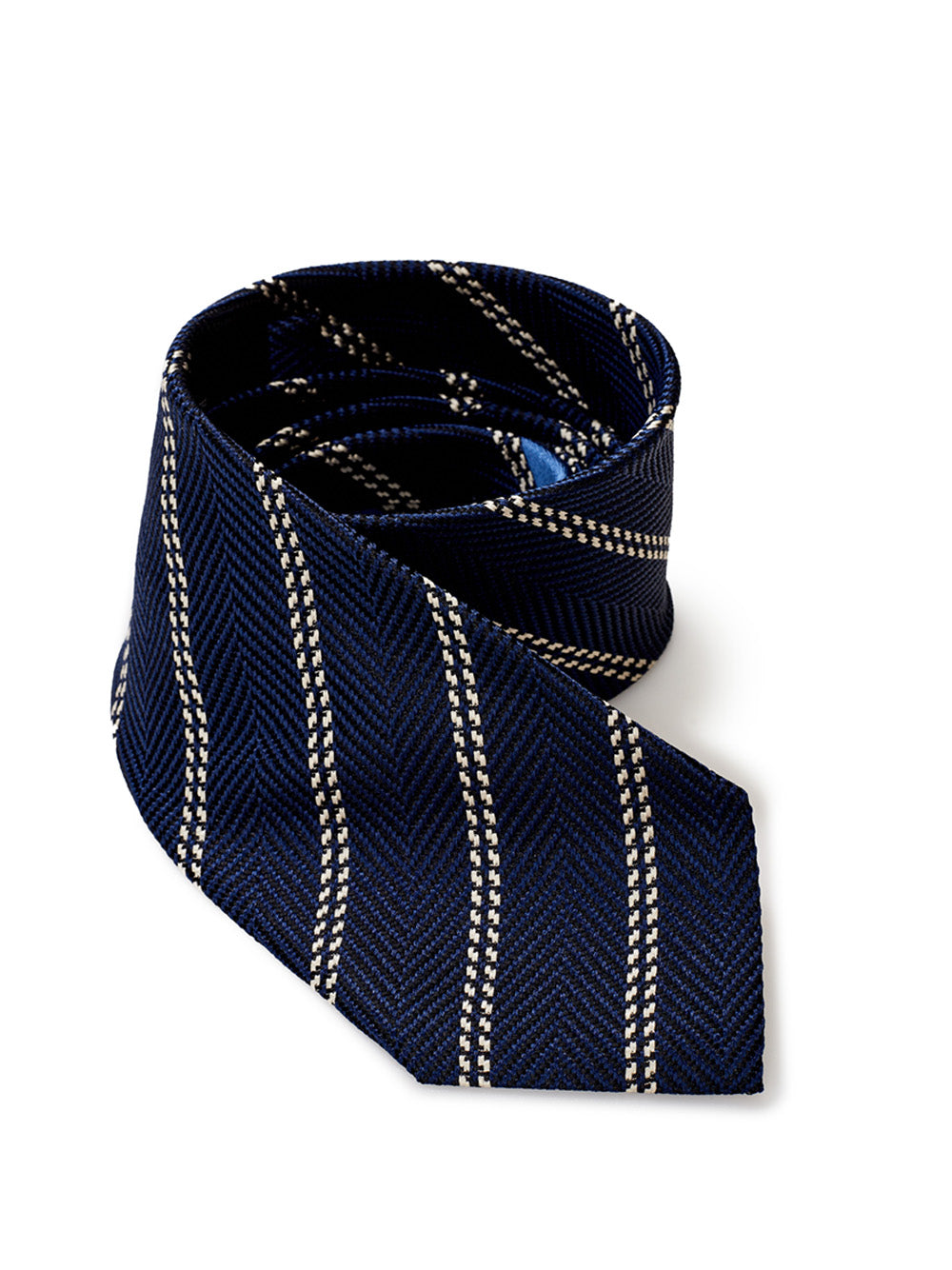 Elegant Silk Oblique Print Tie