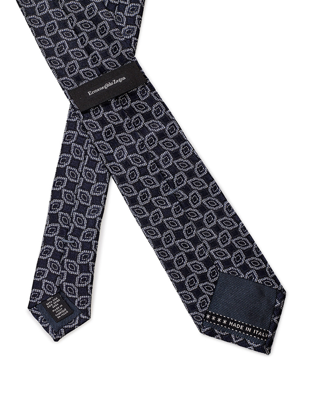 Elegant Dark Grey Silk Tie with Micro Print