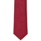 Regal Red Silk Tie with Micro Print