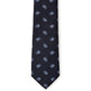 Elegant Blue Silk Tie with Cashmere Motif