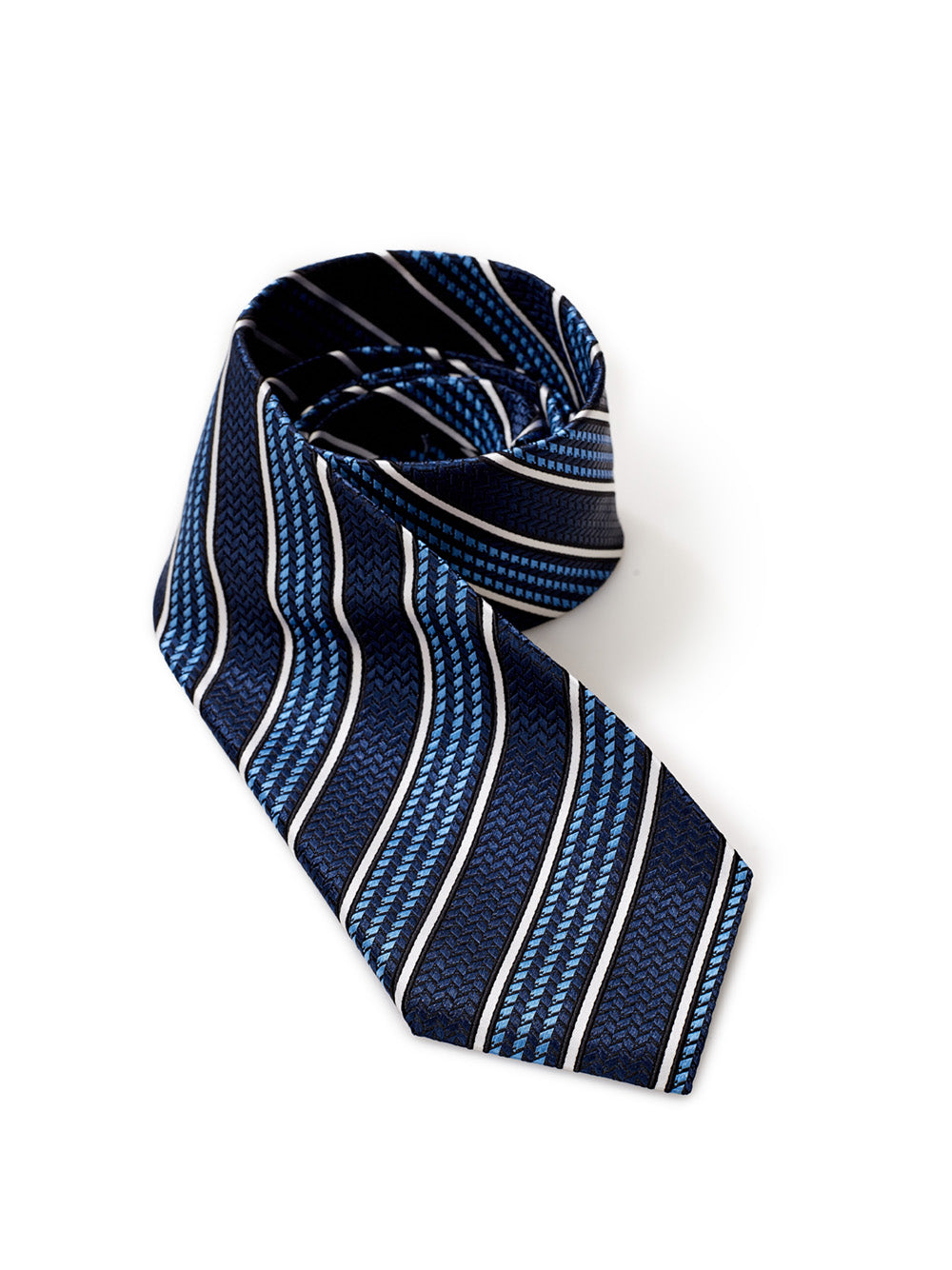 Elegant Blue Silk Men's Designer Tie