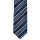 Elegant Blue Silk Men's Designer Tie