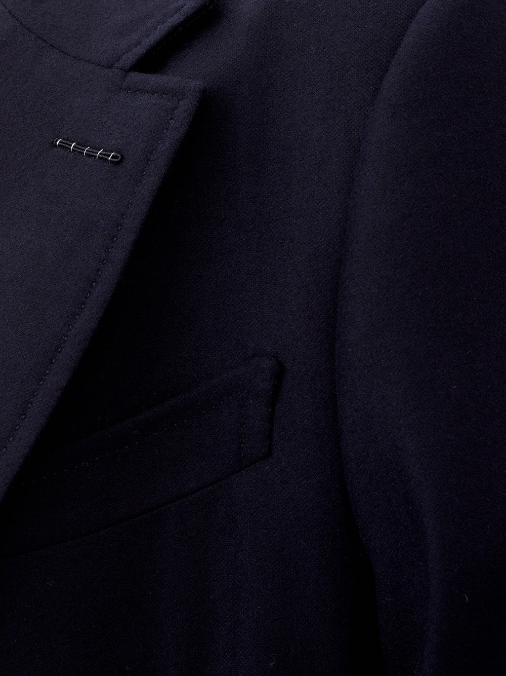 Elegant Navy Blue Wool Jacket